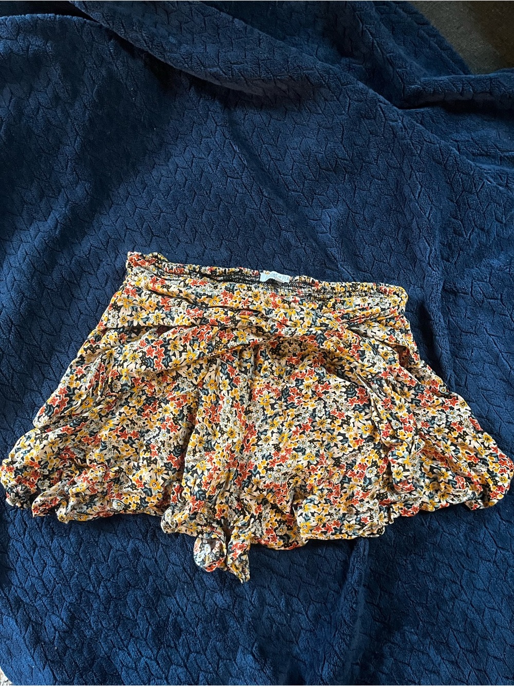 Patrons of Peace Yellow Floral Tie-Waist Shorts